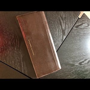 Etienne Aigner Brown Leather Clutch